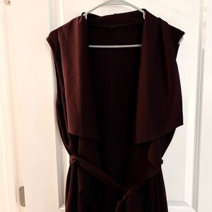 Elegant Burgundy Sleeveless Vest